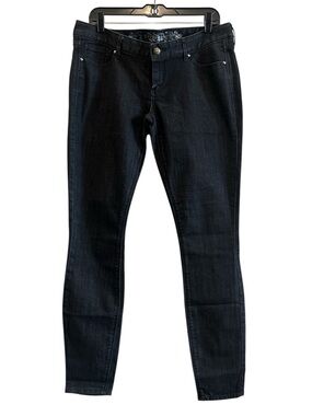 Express Zelda Dark Grey/Black Low Rise Skinny/Slim Fit Jeans